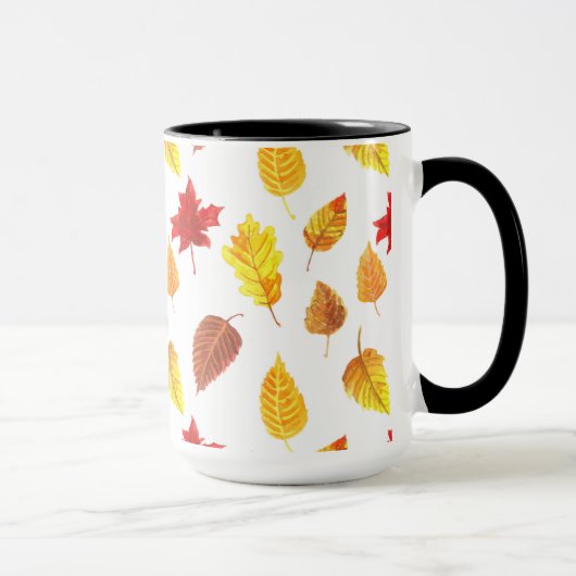 Muster der Herbstblätter Tasse (Rechts)