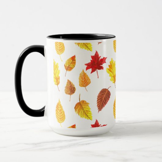 Muster der Herbstblätter Tasse (Links)