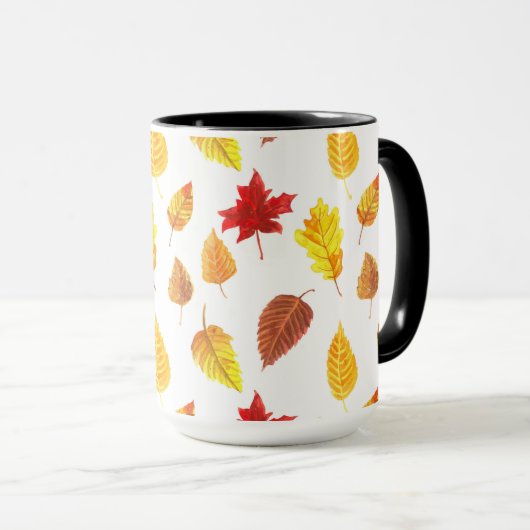 Muster der Herbstblätter Tasse (VorderseiteRechts)