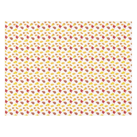 Muster der Herbstblätter Tischdecke (Vorderseite (Horizontal))
