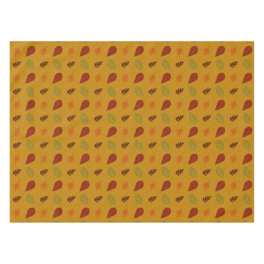 Muster der Herbstlaube für Herbst-Erdtonfarben Tischdecke (Vorderseite (Horizontal))