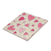 Muster der Herzen Fliese (Seite)