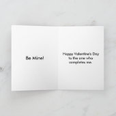 Muster der Herzen in mehrfarbiger Karte (Innenseite)