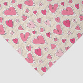 Muster der Herzen Seidenpapier (Ausschnitt)