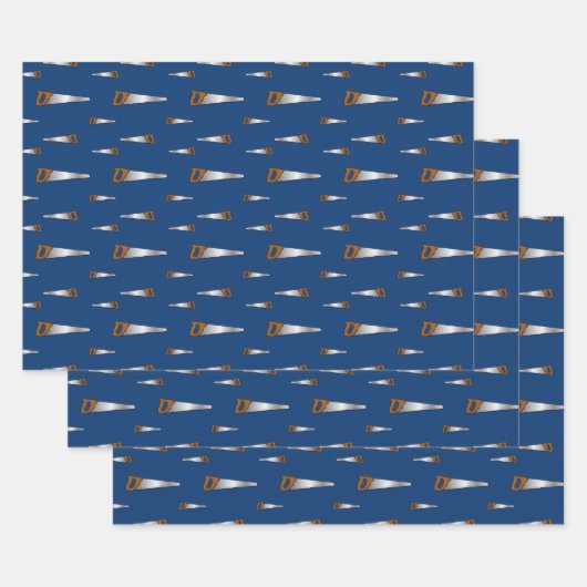 Muster der Holzbearbeitung für Tischlerarbeiten Geschenkpapier Set (Set)