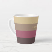 Muster der individuelle Name-Streifen Milchtasse (Linke Ecke)
