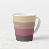 Muster der individuelle Name-Streifen Milchtasse (Rechte Ecke)