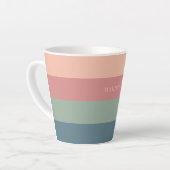 Muster der individuelle Name-Streifen Milchtasse (Linke Ecke)
