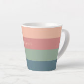 Muster der individuelle Name-Streifen Milchtasse (Rechte Ecke)