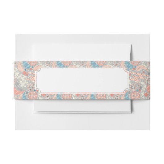 Muster der japanischen Art. Illustration Einladungsbanderole (Vorderseite Beispiel)