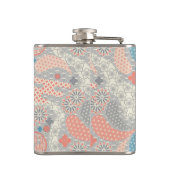 Muster der japanischen Art. Illustration Flachmann (Rückseite)