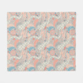 Muster der japanischen Art. Illustration Fleecedecke (Vorderseite (Horizontal))