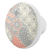 Muster der japanischen Art. Illustration Keramikknauf (Rechts)