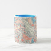 Muster der japanischen Art. Illustration Tasse (Zentrum)