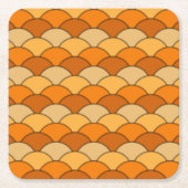 Muster der japanischen Fischskala Rechteckiger Pappuntersetzer (Vorderseite)