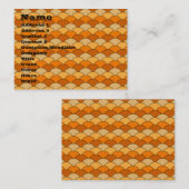 Muster der japanischen Fischskala Visitenkarte (Vorne/Hinten)