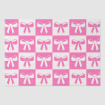 Muster der karierten Coquette Girly Pink Bows