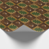 Muster der Karton- und Oakenleaf Geschenkpapier (Ecke)