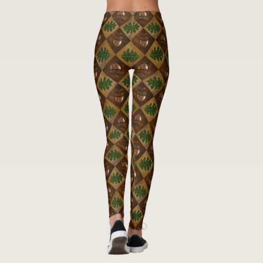 Muster der Karton- und Oakenleaf Leggings (Rückseite)