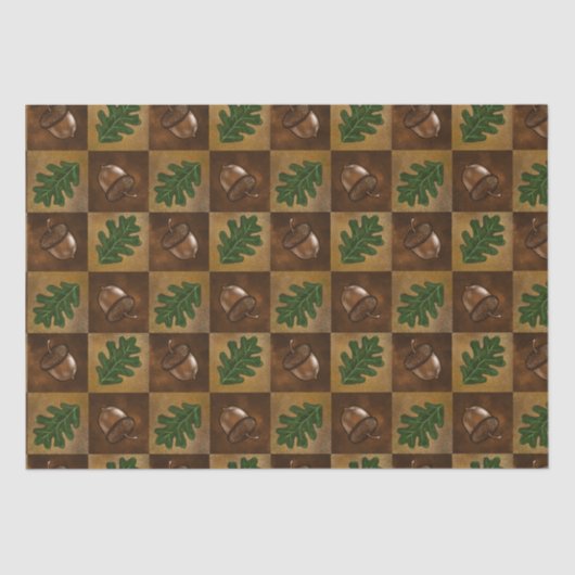 Muster der Karton- und Oakenleaf Seidenpapier (Vorderseite)