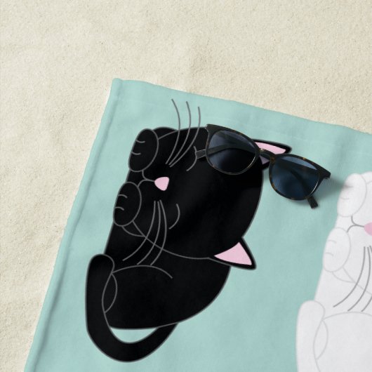 Muster der Katzen Strandtuch (Beispiel)