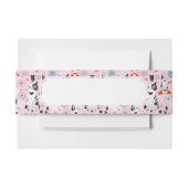 Muster der Katzen und der Blumen Einladungsbanderole (Vorderseite Beispiel)