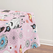 Muster der Katzen und der Blumen Tischdecke (Beispiel)