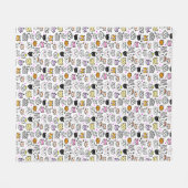 Muster der Katzenfackeln Fleecedecke (Vorderseite (Horizontal))