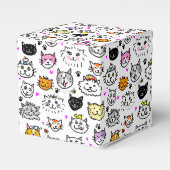 Muster der Katzenfackeln Geschenkschachtel (Vorderseite)