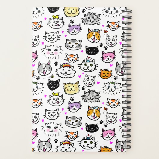 Muster der Katzenfackeln Planer (Rückseite)