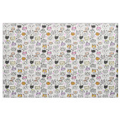 Muster der Katzenfackeln Stoff (Fat Quarter (45,7 x 55,9 cm))