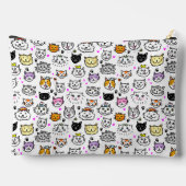 Muster der Katzenfackeln Zubehörtasche (Rückseite)