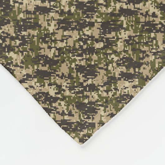 Muster der klassischen militärischen digitalen Cam Fleecedecke (Ecke)