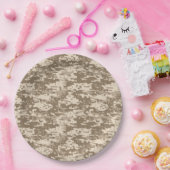 Muster der klassischen militärischen digitalen Cam Pappteller (Party)