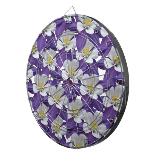 Muster der kolumbianischen Blume Dartscheibe (Vorderseite rechts)