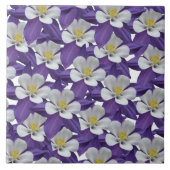 Muster der kolumbianischen Blume Fliese (Vorderseite)