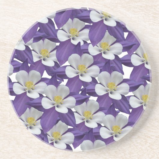 Muster der kolumbianischen Blume Getränkeuntersetzer (Vorne)