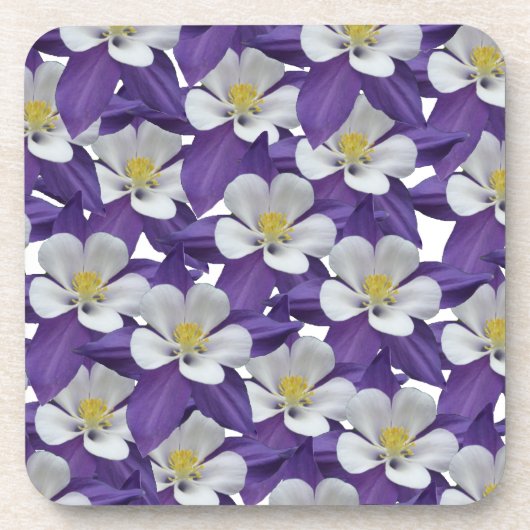 Muster der kolumbianischen Blume Getränkeuntersetzer (Vorderseite)