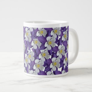 Muster der kolumbianischen Blume Jumbo-Tasse