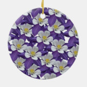 Muster der kolumbianischen Blume Keramik Ornament (Hinten)