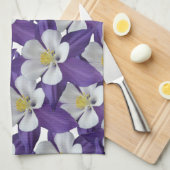 Muster der kolumbianischen Blume Küchentuch (Viertel Falte)