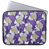 Muster der kolumbianischen Blume Laptopschutzhülle (Vorderseite)