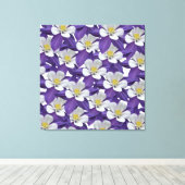 Muster der kolumbianischen Blume Leinwanddruck (Insitu (Holzboden))