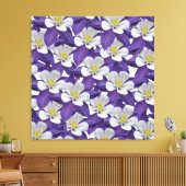 Muster der kolumbianischen Blume Leinwanddruck (Insitu (Wohnzimmer))