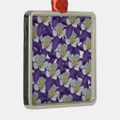 Muster der kolumbianischen Blume Silbernes Ornament (Rechts)