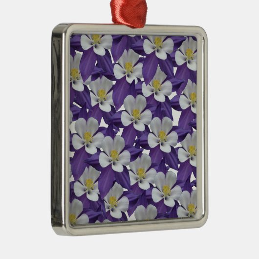 Muster der kolumbianischen Blume Silbernes Ornament (Rechts)