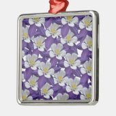 Muster der kolumbianischen Blume Silbernes Ornament (Links)