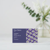 Muster der kolumbianischen Blume Visitenkarte (Stehend Vorderseite)