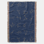 Muster der Konstellationen für Gold und Navy Decke (Vorderseite Vertikal)