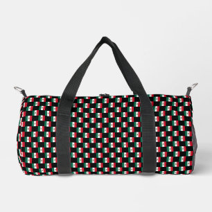 Muster der kontrollierten mexikanischen Flagge Duffle Bag